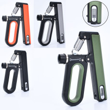 Еспандер кистьовий пружинний з лічильником та регульованим навантаженням 10-120кг GI-4216 Помаранчевий