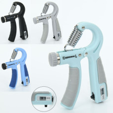 Еспандер кистьовий Ножиці пружинний регульований 5-60кг з лічильником Gemini GI-4122-1