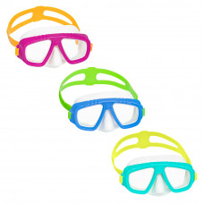 Маска для плавания BESTWAY 3+ 22011 Желтый-синий