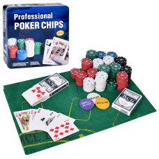 Набор для покера в металлической коробке 400 фишек FG-240502014L