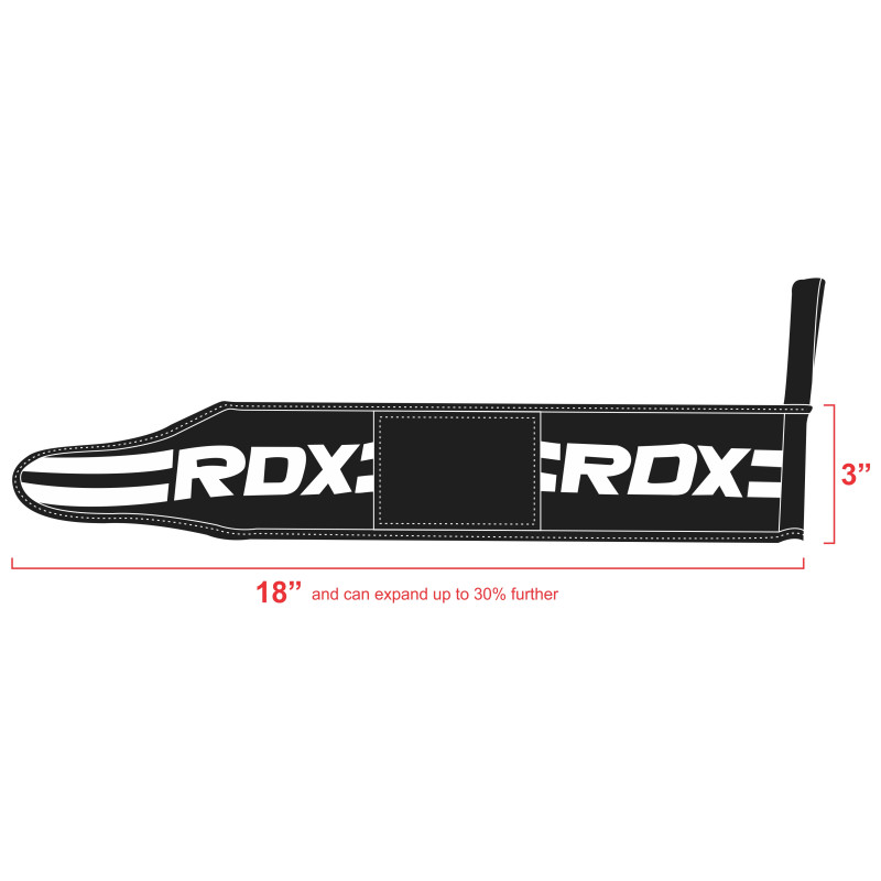 Кистьові бинти для жиму RDX Black New