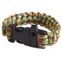 Браслет виживання з кресало, карбін, свисток 220x2см XJ-006 Чорний