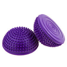 Напівсфера масажна балансувальна їжачок 260грам Gemini GB001-PUR фіолетовий