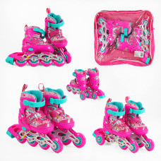 Ролики Best Roller розмір 26-28 рожево-бірюзовий 60144-XS