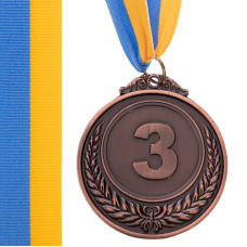 Медали с лентой 3 место 6,5см C-3968-3