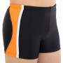 Плавки боксери для хлопчиків для плавання YINGFA вік 4-16 років чорний-оранжевий 24S653-1    12