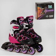 Ролики BEST ROLLER размер 35-38 черно-розовый