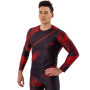 Рашгард лонгслів чоловічий Domino S-2XL чорний-червоний TC210-13   S