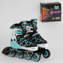 Ролики BEST ROLLER размер 35-38 черно-бирюзовый