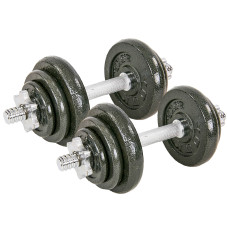 Гантели разборные стальные в чемодане 20кг, 2шт по 10кг GA-80053-20