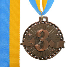 Медалі зі стрічкою 3 місце 6см C-0643-3