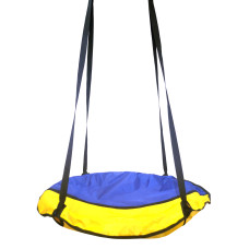 Качели подвесные для детей и взрослых, гнездо аиста Yellow-Blue (желто-синий) KK-01YBL