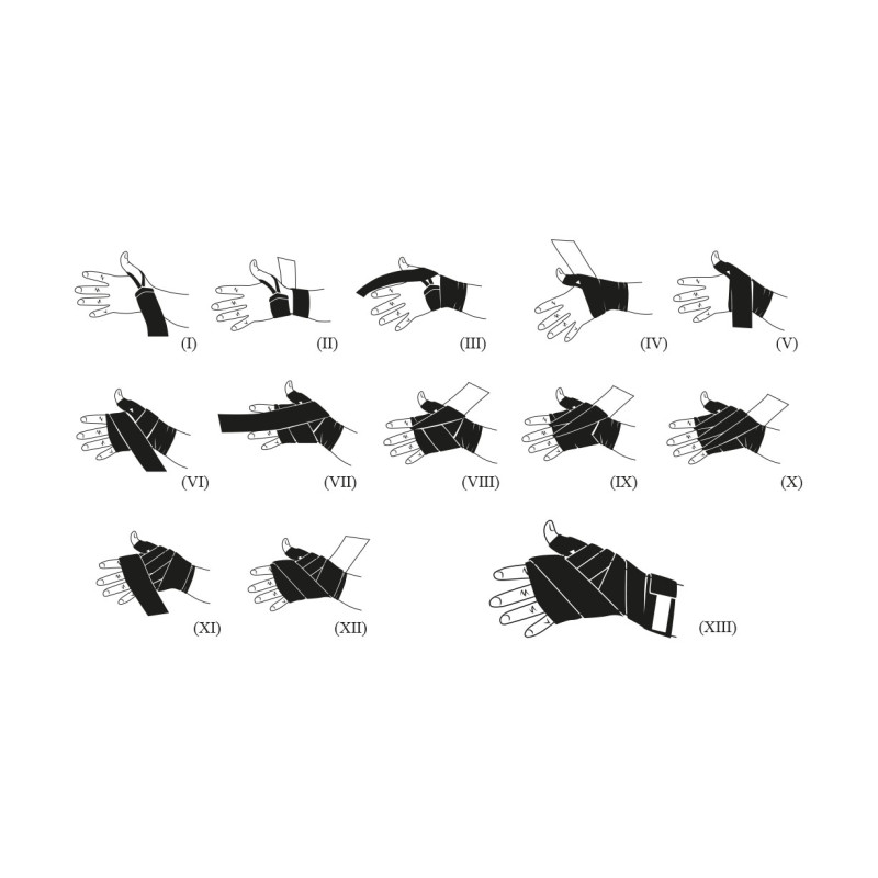 Бинти боксерські Leone Black 3,5м