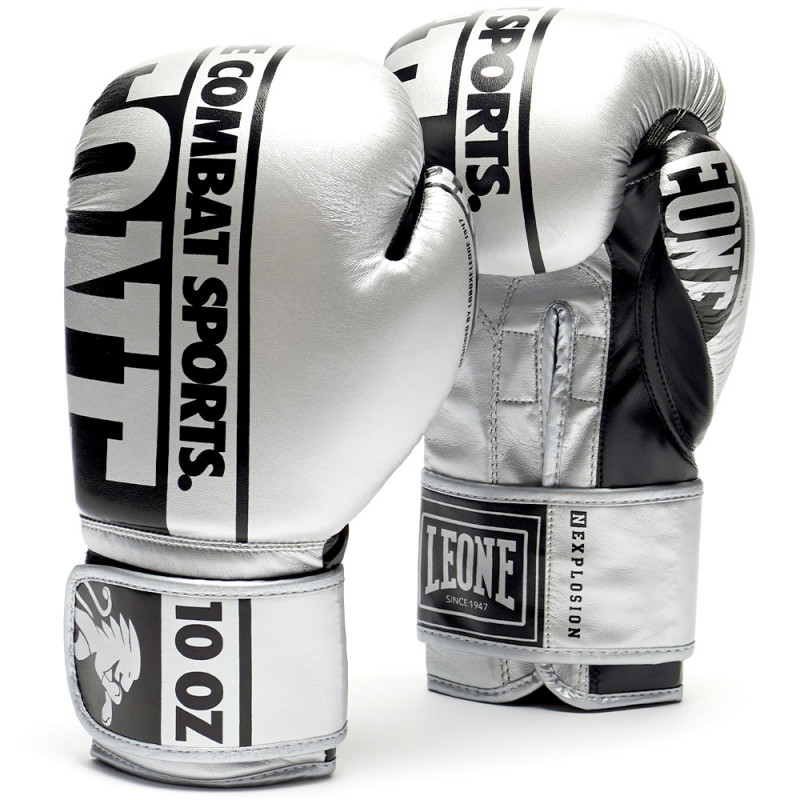 Боксерські рукавички Leone Nexplosion Silver 12 ун.
