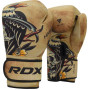 Боксерські рукавиці RDX T14 HARRIER Brown Tattoo 14 ун.