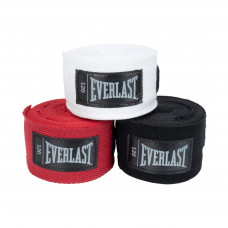 Набір боксерських бинтів Everlast CORE HANDWRAPS 3 PACK чорний, білий, червоний універсальний 120 дюймів (304,8 см) (Оригінал) P00003251