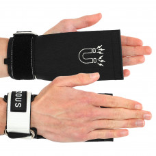 Накладки для підтягувань і тяг HAND GRIPS STRONG FRICTION EZOUS 2шт чорно-білий D-12