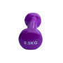 Гантель для фітнесу з вініловим покриттям Generation Fintess FF51D3B-0.5kg (фіолетова)