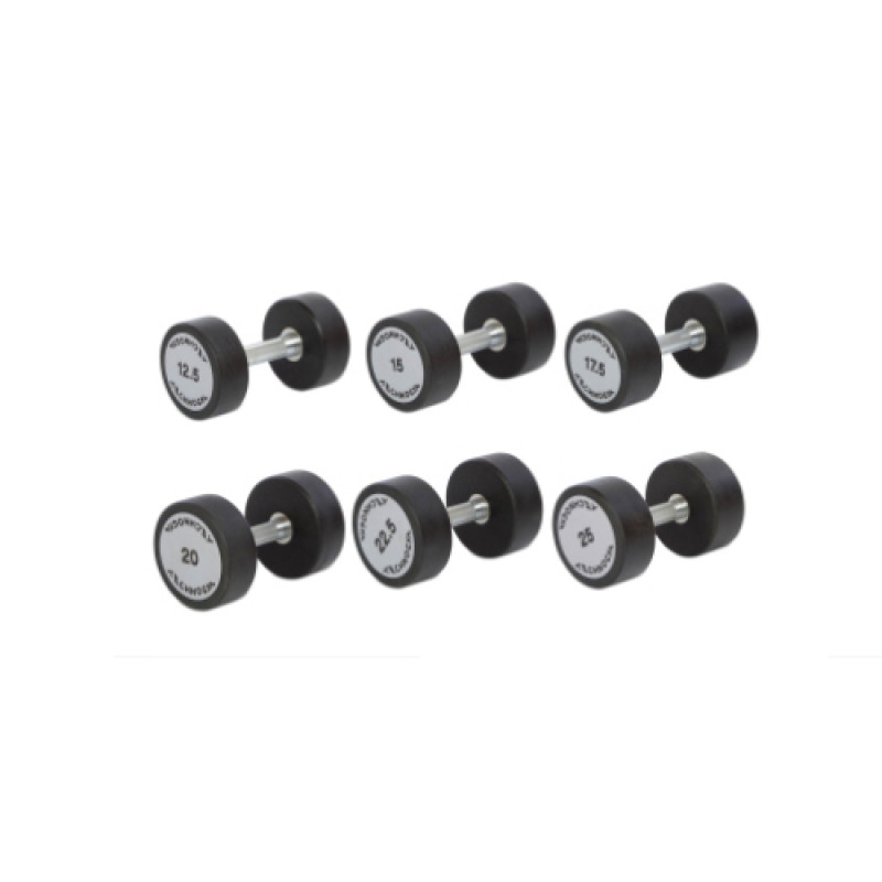 Гантельний ряд Technogym TG-12.5-25 кг 6 пар (заг. вага 225 кг)