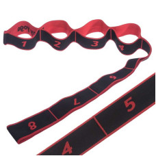 Стрічка для розтяжки еластичний еспандер Gemini GE-1719 Чорний-Сірий