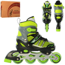 Ролики Profi Roller A 4139-M-GR размер 35-38 Зеленый