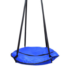 Качели подвесные для детей и взрослых, гнездо аиста Blue (синий) KK-01BL