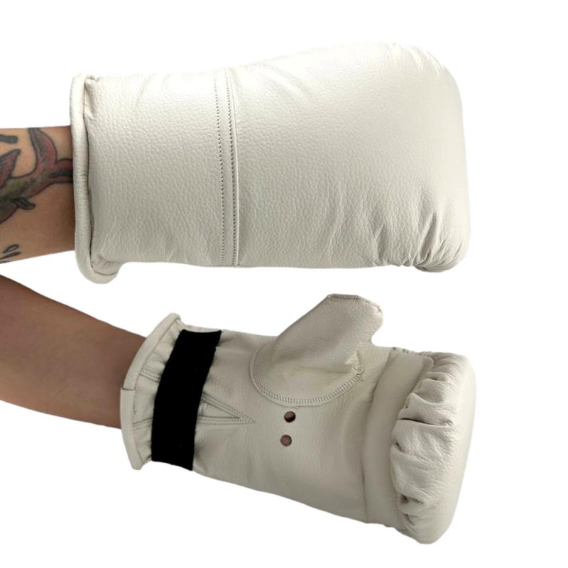 Снарядные перчатки кожаные (битки) GS-2021 Бирюзовый