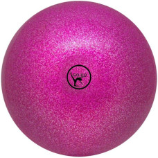 М'яч для художньої гімнастики Go Do 19 см рожевий з блискітками GD-12-19-P