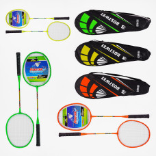 Бадминтон Bosiwei BSW-886, 3 цвета, 2 ракетки в чехле