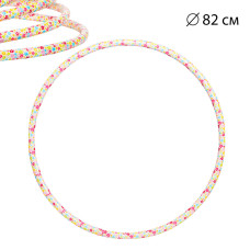 Обруч Bamsic "Квіточка" 82см цільний гімнастичний пластиковий 0193