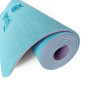 Килимок для фітнесу та йоги TPE+TC 6мм Gemini Pro GE-6LBLV