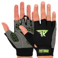 Рукавички для фітнесу та тренувань FISTRAGE розмір S-XL чорний VL-6025    M