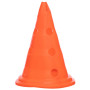 Конус-фишка для тренировок с отверстиями для штанги и держателем сверху 30см Оранжевый