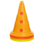 Конус-фишка для тренировок с отверстиями для штанги и держателем сверху 30см Оранжевый