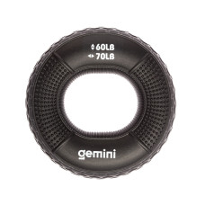 Еспандер кистьовий кільце силікон Gemini GI-4000-(60LB-70LB) навантаження 27кг-31кг чорний