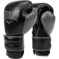 Перчатки боксерские Everlast POWERLOCK 2R TRAINING GLOVE 14oz Чёрно-серый (Оригинал) P00002285