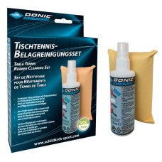 Набор для чистки ракеток Donic Cleaning Set 100 мл и спонж