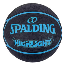 Мяч баскетбольный Spalding Highlight Черно-синий размер 7 84356Z (Оригинал)