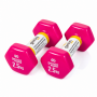 Гантели для фитнеса Gemini Sport с виниловым покрытием 2×2,5 кг GSD-2.5PINK