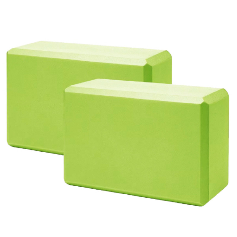 Блок для йоги Generation Fitness FF22E1 green (зелений)