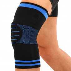 Наколінник бандаж із силіконовим кільцем MUTE ML 1шт 9066-BL   M