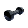 Гантель для фітнесу з вініловим покриттям Generation Fintess FF51D3B-1.5kg (чорна)