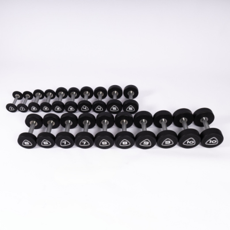 Гантельний ряд 1-10 кг Generation Fitness FF55UR з поліуретановим покриттям (10 пар)