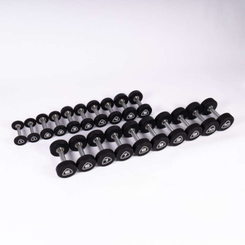 Гантельний ряд 1-10 кг Generation Fitness FF55UR з поліуретановим покриттям (10 пар)