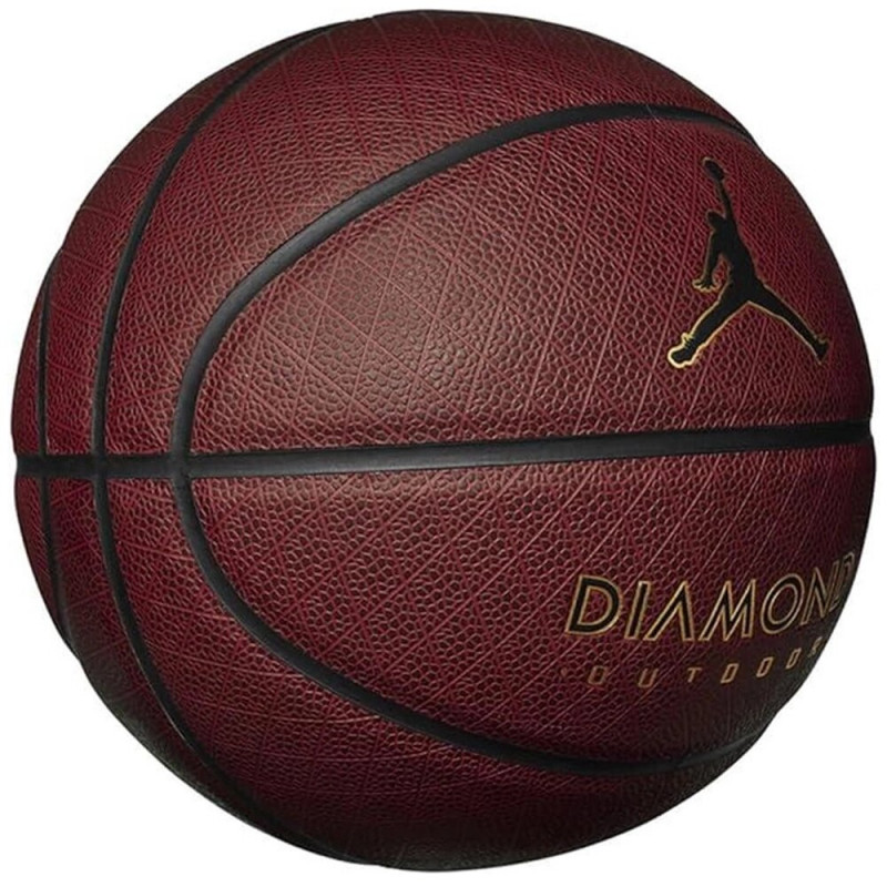 Баскетбольний м'яч Nike JORDAN DIAMOND OUTDOOR 8P СПУЩЕНИЙ ЯНТАРНИЙ/ЧОРНИЙ/МЕТАЛІЧНЕ ЗОЛОТО/ЧОРНИЙ розмір 7 (Оригінал) J.100.8252.891.07
