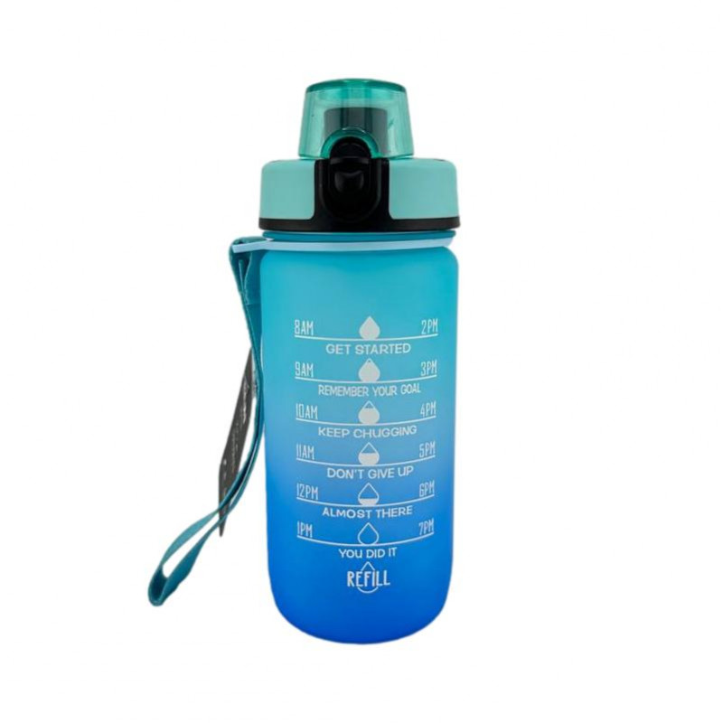 Пляшка для води EYUN 550ml YY-937  Зелений-рожевий