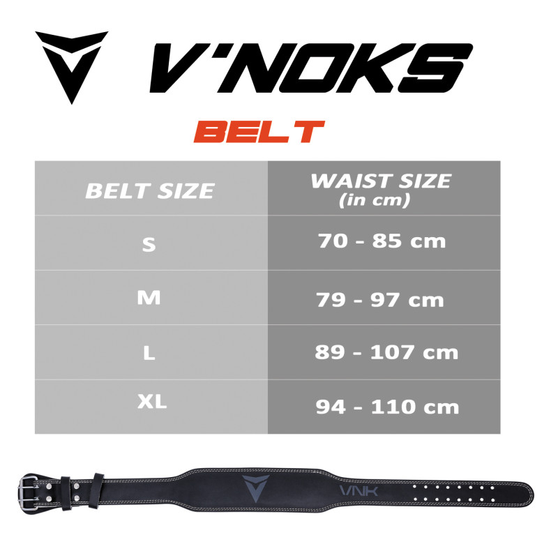 Пояс для важкої атлетики VNK Leather M