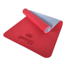 Килимок для фітнесу та йоги TPE+TC 6мм Gemini Pro GE-6RLB