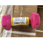 Гантель для фітнесу з вініловим покриттям 2шт по 1.5кг Gemini Sport GSD-1.5PINK