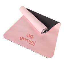 Килимок для фітнесу та йоги TPE+TC 6мм Gemini Pro GE-6GYLP